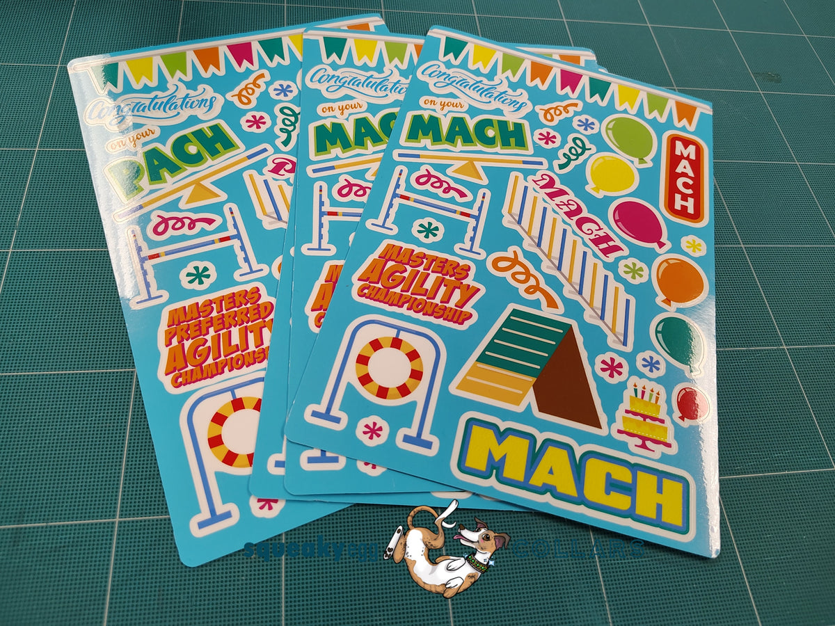 Agility Championship Sticker Sheet – Squeaky Egg Shop