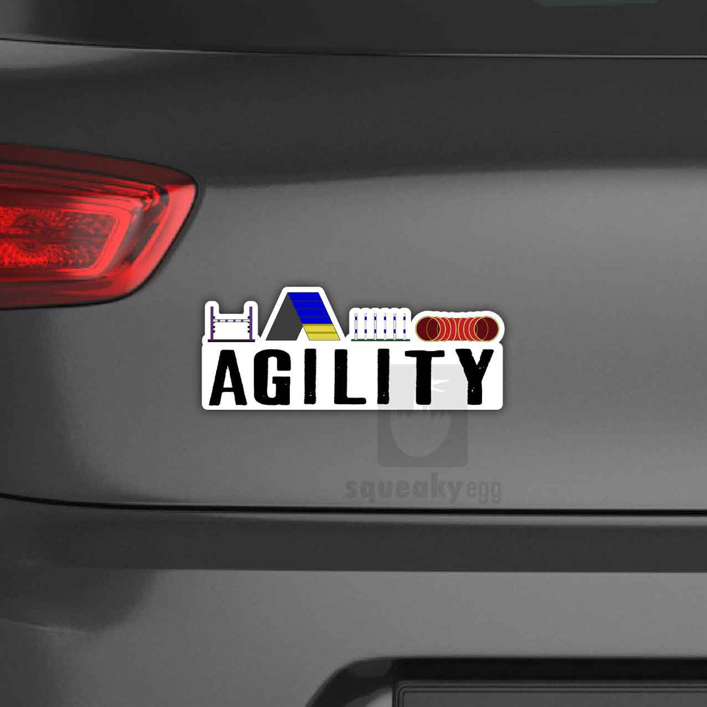 Agility Test Sticker Stickers and Car Decals – Squeaky Egg Shop
