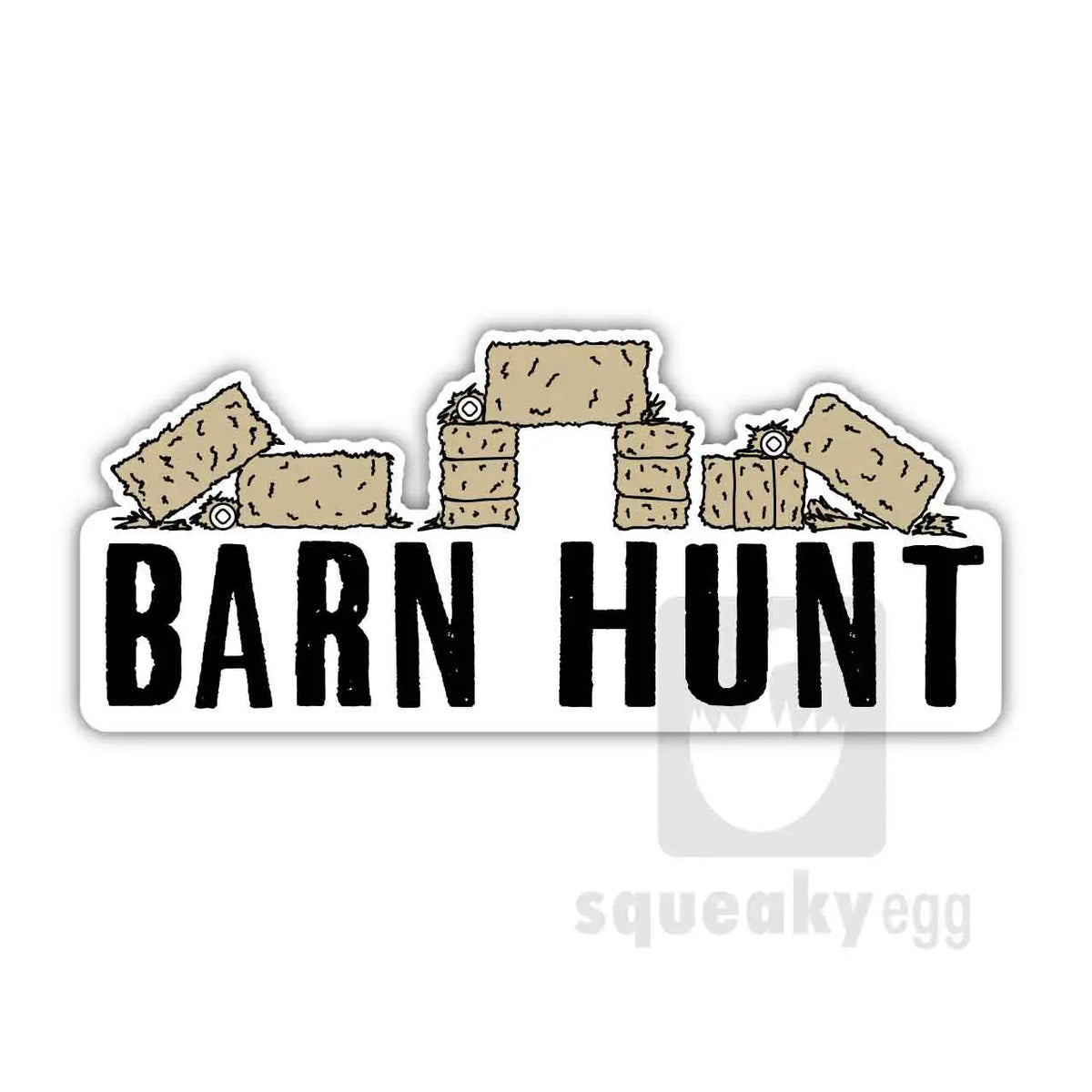 Barn Humnt Ribbons Barn Hunt - Car Decal – Squeaky Egg Shop