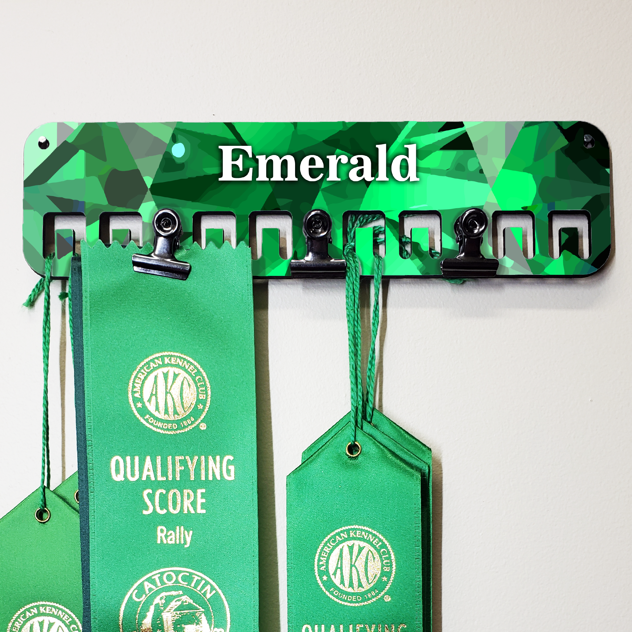 Emerald Ribbon Tab Emerald - Flat Ribbon Holder – Squeaky Egg Shop