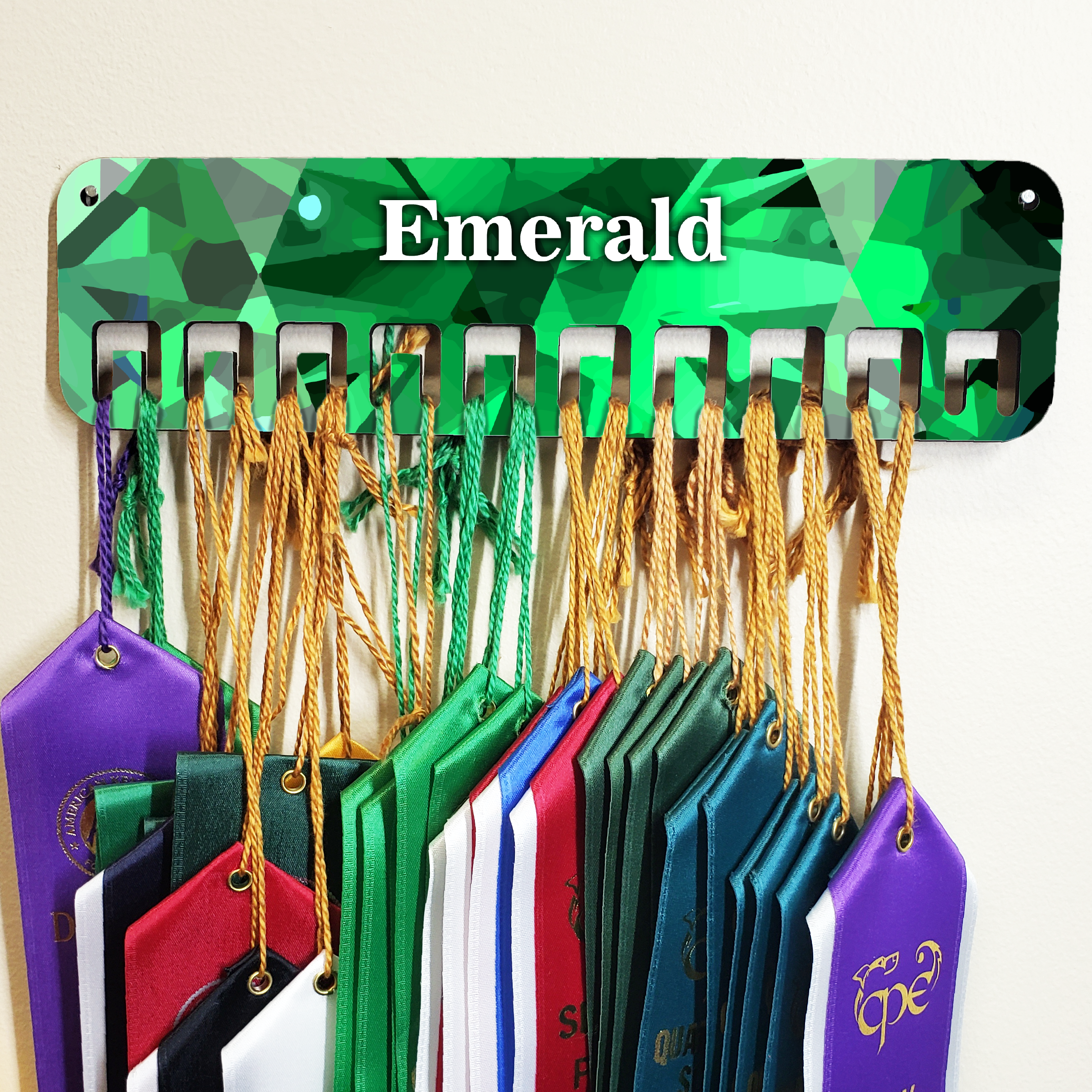Emerald Ribbon Tab Emerald - Flat Ribbon Holder – Squeaky Egg Shop